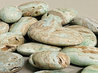 Ca. 22x blue caribbean calciet handstenen - afbeelding 4 van  4