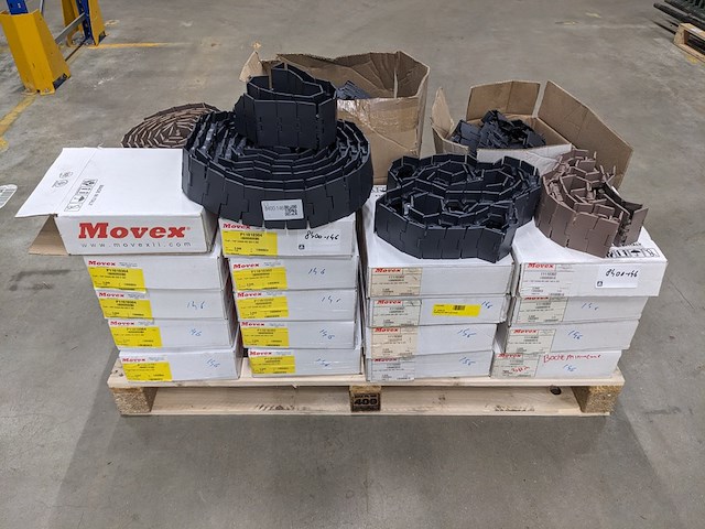 Ca. 22x doos movex flat top chain, movex, mx820/880, zwart/bruin - afbeelding 1 van  9