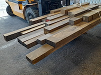 Ca. 22x eiken balken divers, lengte 80-360 cm - afbeelding 3 van  4