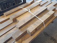Ca. 22x eiken balken divers, lengte 80-360 cm - afbeelding 4 van  4