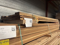 Ca. 22x guyana ipé planken geschaafd, 25x140mm, lengte 215cm - afbeelding 4 van  4