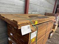 Ca. 22x guyana ipé planken geschaafd, 25x140mm, lengte 215cm - afbeelding 4 van  4