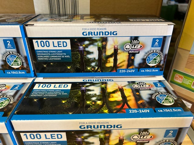 Ca. 22x led kerst lichtsnoer indoor/outdoor, grundig - afbeelding 3 van  5