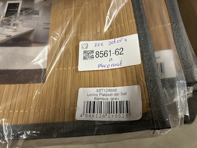 Ca. 22x set van 4 placemats levivo - afbeelding 2 van  4