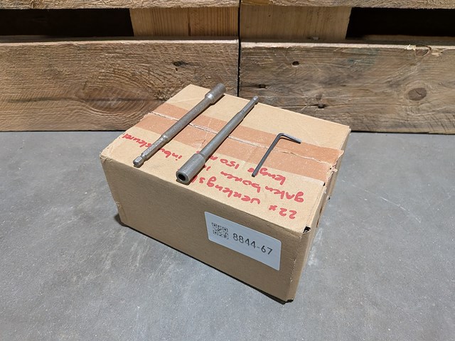 Ca. 22x speedboor verlengstuk, bosch, 150 mm, incl. inbussleutels - afbeelding 1 van  8