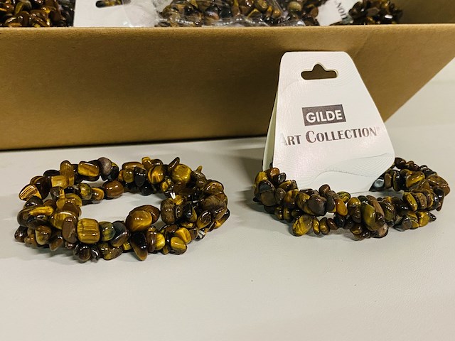 Ca. 22x tijgeroog armband gilde - afbeelding 2 van  3