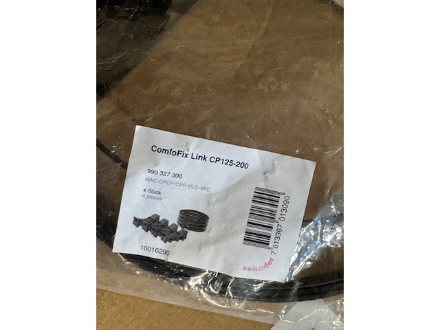Ca. 22x universele kanaalhouder, comfofix link cp125-200, zwart - afbeelding 3 van  4
