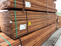Ca. 230x guyana teak beschoeiingsplanken, 20x100mm, lengte 400cm - afbeelding 4 van  4