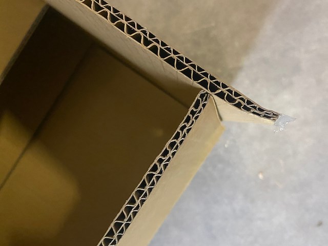Ca. 230x verzenddozen 37x38x14cm dubbelgolf, bruin - afbeelding 3 van  4