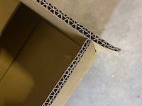 Ca. 230x verzenddozen 37x38x14cm dubbelgolf, bruin - afbeelding 3 van  4