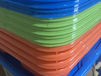 Ca. 23x afdruiprekken, groen, oranje en blauw - afbeelding 2 van  4