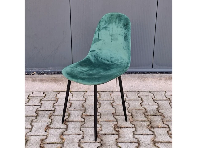 Ca. 23x eetkamer-/horecastoel | velvet, groen - afbeelding 2 van  4