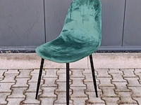 Ca. 23x eetkamer-/horecastoel | velvet, groen - afbeelding 2 van  4