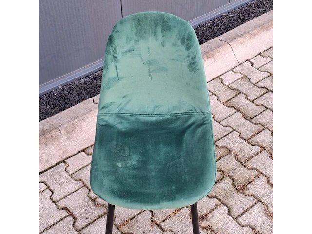 Ca. 23x eetkamer-/horecastoel | velvet, groen - afbeelding 3 van  4
