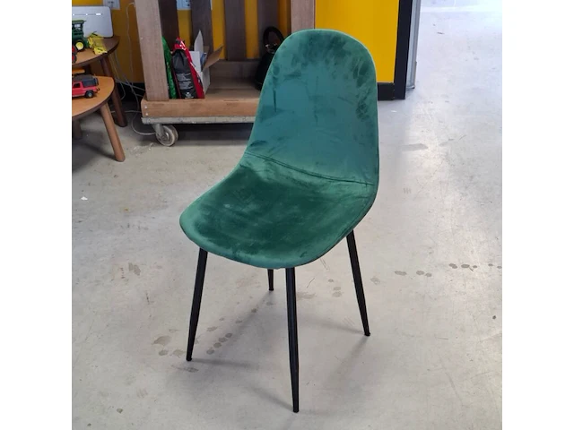 Ca. 23x eetkamer-/horecastoel | velvet, groen - afbeelding 4 van  4