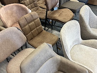 Ca. 23x eetkamerstoelen, taupe - afbeelding 3 van  7