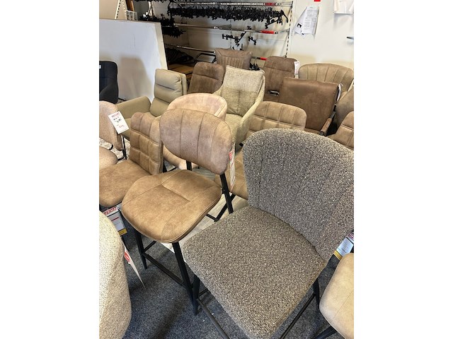 Ca. 23x eetkamerstoelen, taupe - afbeelding 5 van  7