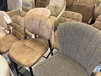 Ca. 23x eetkamerstoelen, taupe - afbeelding 5 van  7