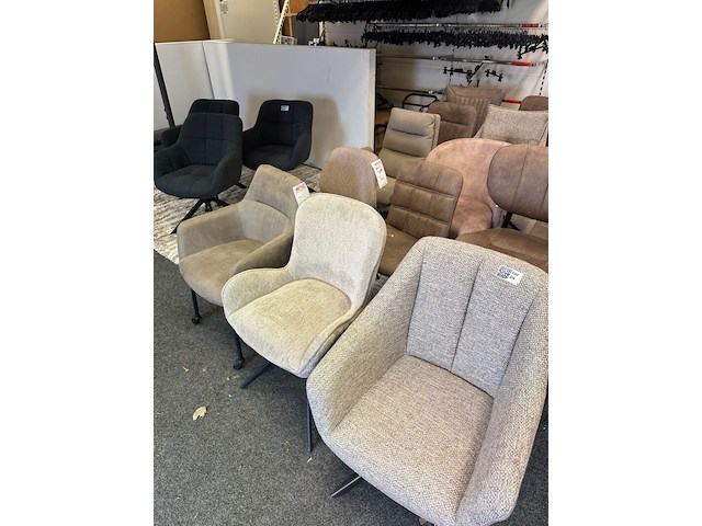 Ca. 23x eetkamerstoelen, taupe - afbeelding 6 van  7