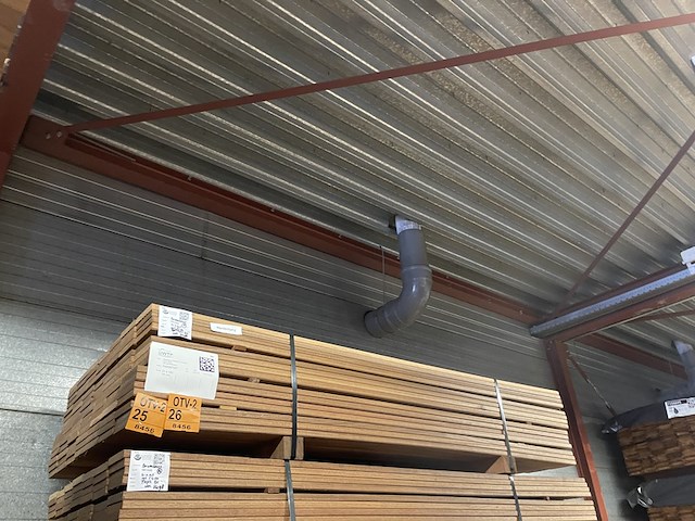 Ca. 23x guyana teak vlonderplanken, 21x145mm, lengte 215cm - afbeelding 4 van  4