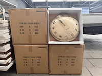 Ca. 23x houten klok paris 40 cm, pv 053 - afbeelding 1 van  5