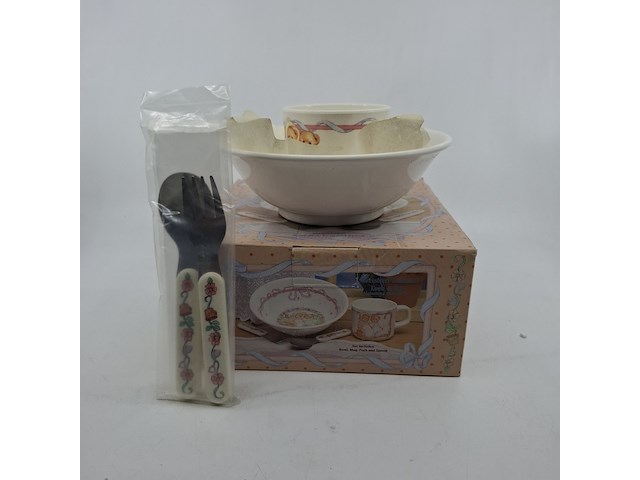 Ca. 23x kinder servies set, cherished teddies, jack & jill melamine dinner set - afbeelding 1 van  7