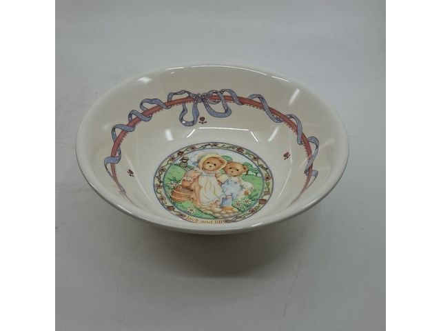 Ca. 23x kinder servies set, cherished teddies, jack & jill melamine dinner set - afbeelding 5 van  7