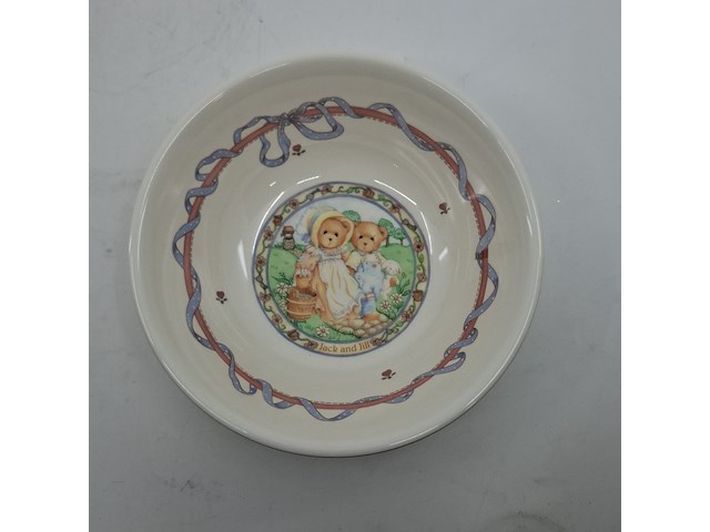 Ca. 23x kinder servies set, cherished teddies, jack & jill melamine dinner set - afbeelding 6 van  7