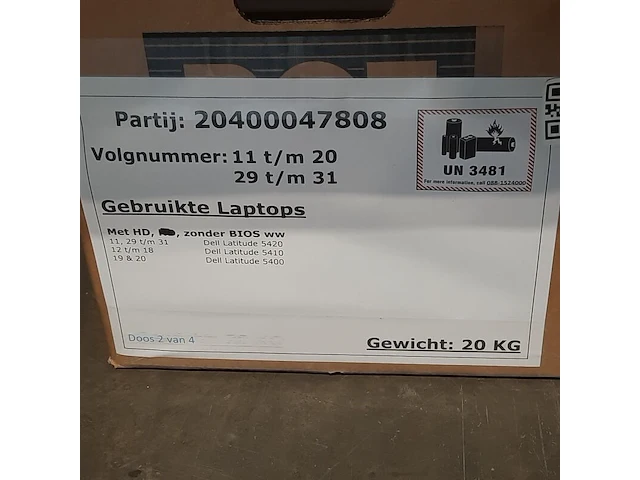 Ca. 23x laptop, dell, o.a. latitude 5420 - afbeelding 14 van  15