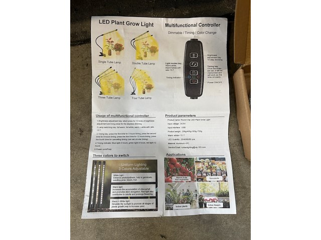 Ca. 23x led lamp voor het groeien van planten - afbeelding 3 van  4