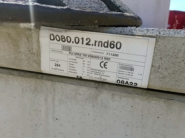 Ca. 23x prefab betonnen inspectieputten, de hamer, diverse soorten, 2024 - afbeelding 3 van  22