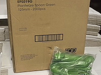 Ca. 24000x plantware composteerbare koffie lepels, groen - afbeelding 1 van  5