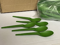 Ca. 24000x plantware composteerbare koffie lepels, groen - afbeelding 4 van  5