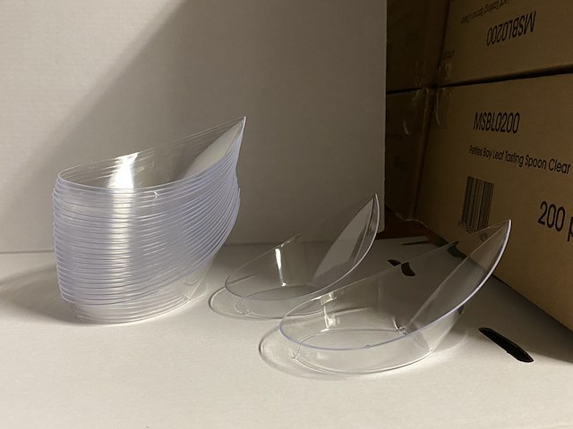 Ca. 2400x fingerfood - amuselepels, transparant - afbeelding 2 van  4