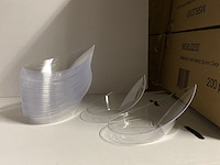 Ca. 2400x fingerfood - amuselepels, transparant - afbeelding 2 van  4