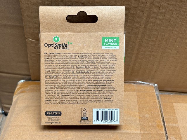 Ca. 240x dentalflossers - 50 pack optismile, mint - afbeelding 2 van  2