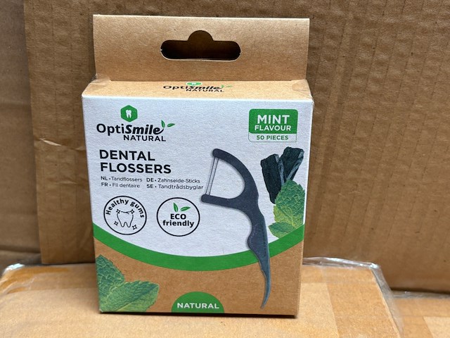 Ca. 240x dentalflossers - 50 pack optismile, mint - afbeelding 1 van  2
