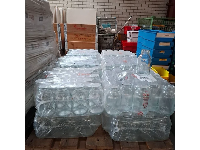 Ca. 240x glazen pot - afbeelding 1 van  3