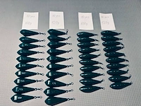 Ca. 240x karperlood / karpergewichten met wartel, 30-160 gr - afbeelding 2 van  6