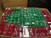 Ca. 240x kerstballen, house of seasons, diversen, foam met spiegel afwerking