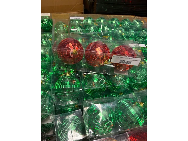 Ca. 240x kerstballen, house of seasons, diversen, foam met spiegel afwerking - afbeelding 2 van  5