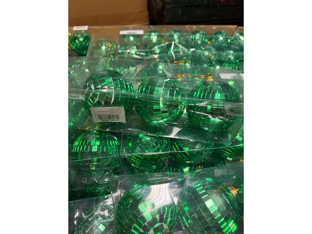 Ca. 240x kerstballen, house of seasons, diversen, foam met spiegel afwerking - afbeelding 3 van  5