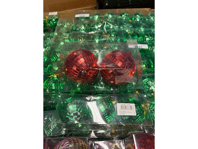 Ca. 240x kerstballen, house of seasons, diversen, foam met spiegel afwerking - afbeelding 5 van  5