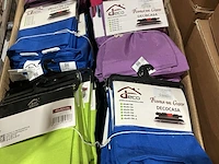 Ca. 240x kussenhoezen, decocasa, diverse kleuren
