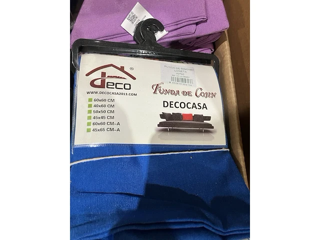 Ca. 240x kussenhoezen, decocasa, diverse kleuren - afbeelding 2 van  7