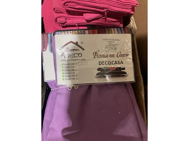 Ca. 240x kussenhoezen, decocasa, diverse kleuren - afbeelding 4 van  7
