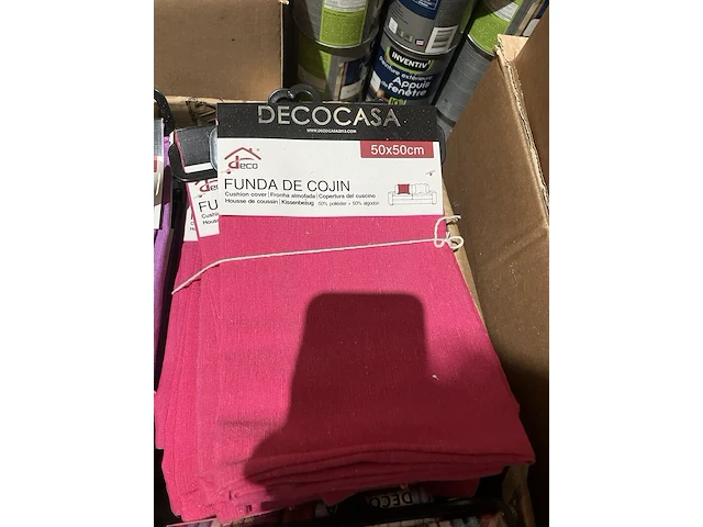 Ca. 240x kussenhoezen, decocasa, diverse kleuren - afbeelding 5 van  7