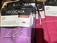 Ca. 240x kussenhoezen, decocasa, diverse kleuren - afbeelding 6 van  7