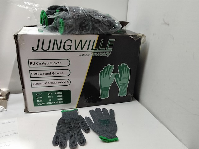 Ca. 240x paar werkhandschoenen met anti slip - afbeelding 1 van  3
