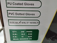 Ca. 240x paar werkhandschoenen met anti slip - afbeelding 2 van  3